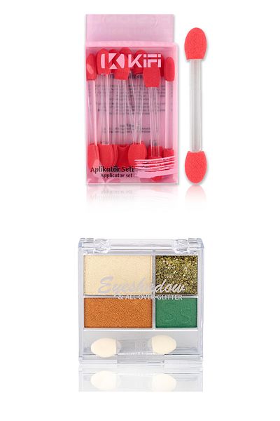 Sword & Shield 4 Color Eyeshadow and 10 Applicator Set 01