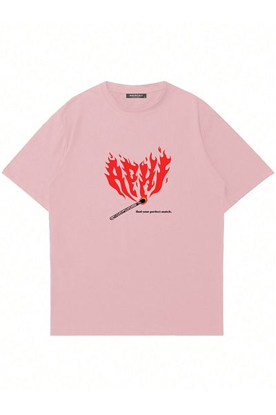 Mad&Calf Μπλουζάκι Unisex Perfect Match με στάμπα με λαιμόκοψη