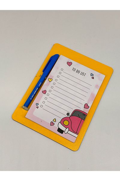 Bymiel Magnetic Note Holder Set Organizer (Magnetic with Pen)