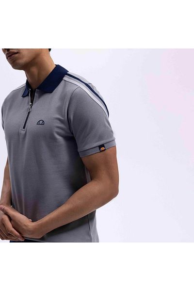 Ellesse Ανδρικό μπλουζάκι Polo Neck Grey Em169-1