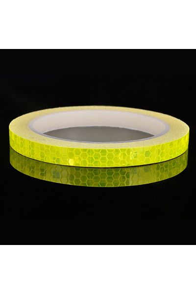 Avex 2 x Autocolant reflectorizant "OUTLINE DECO", culoare GALBEN, dimensiune 1cm x 8m