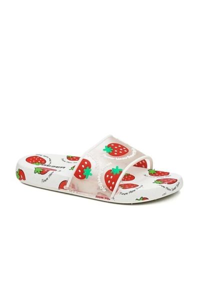 GEZER Papuci de zi cu zi pentru fete Byeaz Red Strawberry