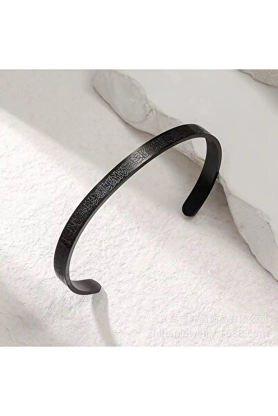 ANGELSS JEWELLERY سوار Ayetel Kursi من الفولاذ المقاوم للصدأ قابل للتعديل للر...