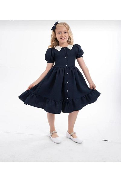 Zelhankids Wednesday Ready Collar Vintage Children's Dress