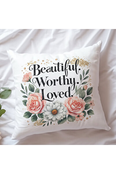 qoeuyl boutique Красива, гідна, кохана мама. Подарункова декоративна подушка ...