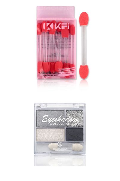 Sword & Shield 4 Color Eyeshadow and 10 Applicator Set 02