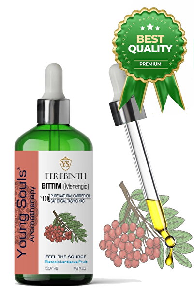 YOUNG SOULS Terebinth Carrier Oil ( Cold Pressed ) Bıttım Menengiç Bitkisel T...