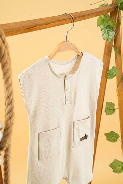 bombe Girl Boy Baby Kids Gray Jumpsuit Salopet Cotton Comfortable Trend Fashion Bottom Top Set