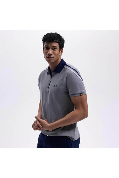 Ellesse Ανδρικό μπλουζάκι Polo Neck Grey Em169-1