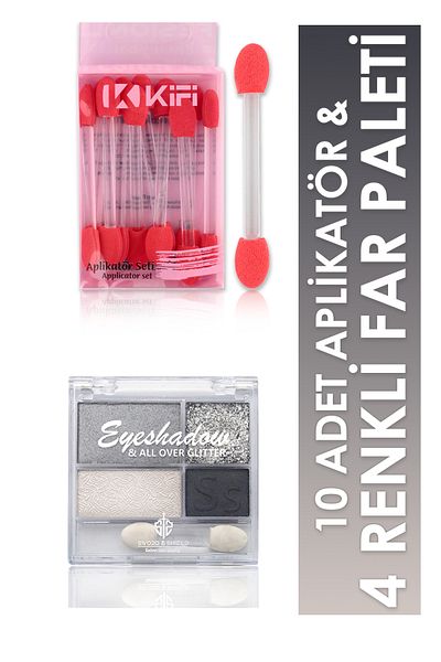 Sword & Shield 4 Color Eyeshadow and 10 Applicator Set 02