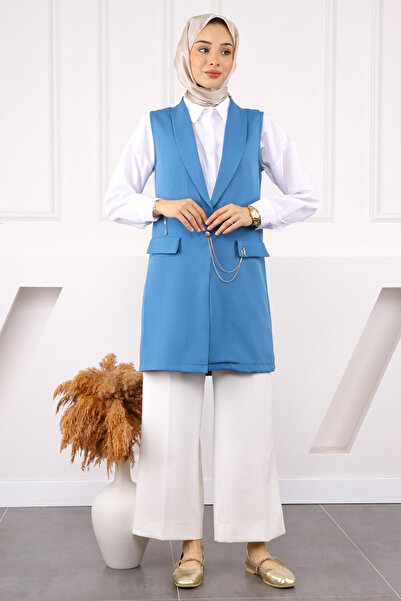 İmajButik Indigo Double Chain Vest