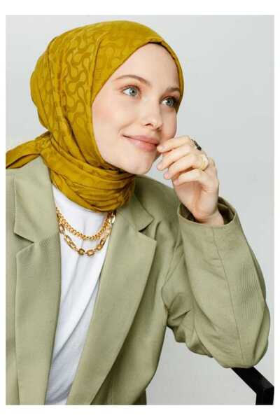 VALORSCARF Valor bloom desen ipek jakar şal safran