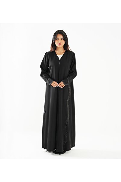 Rosette Abaya Black-R-202507