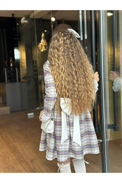 ugurbocegicocukdunyası Παιδικό φόρεμα Παγκόσμιας Πριγκίπισσας Παρθένα Παράνυμφος με κορδόνια 4 τεμαχίων Φόρεμα για κορίτσια Φόρεμα αποφοίτησης για κορίτσια