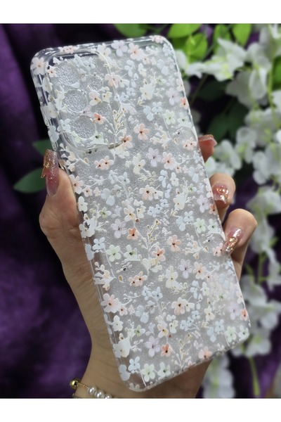 Magic Ring Samsung Galaxy A52 Compatible Colorful Flowers Patterned Transparent Phone Case