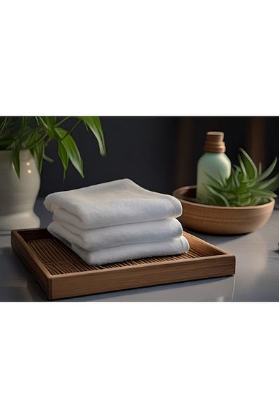 Gentelle 5 Star Hotel Collection Hand Towel - 40x70cm - 100% premium cotton - 625 GSM - 3pcs set