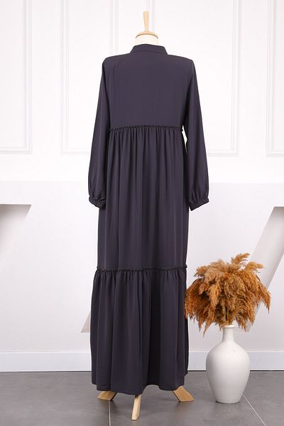 İmajButik Φούσκα με καπνιστό μανίκι ελαστικό βολάν