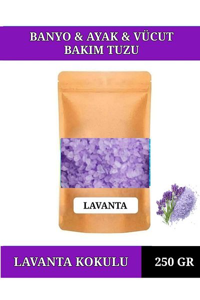 E.M.S AVM 250 Gr Lavender Oil - Bath, Tub and Jacuzzi Salt, Manicure and Pedicure Salt, Foot Care Salt