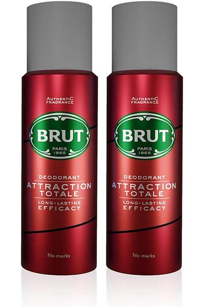 Brut Attraction Deodorant (200ml, Pack of 2)