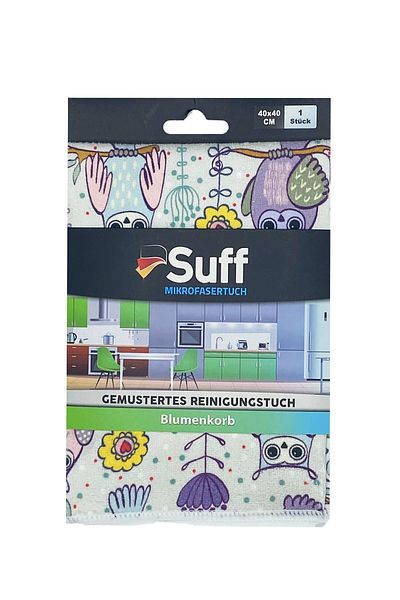 Suff Flower Basket -10 Pattern Kitchen Cloth 40X40 (1 Pc)
