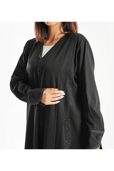 Rosette Abaya Black-R-202507