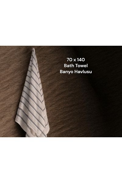 Madame Coco Πετσέτα μπάνιου Simone 70x140 cm Βαμβακερή αιώνια συλλογή