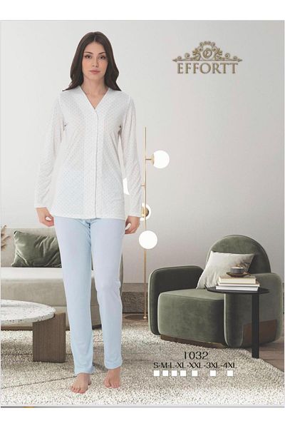 EM&FA TEKSTİL Effort Regular and Plus Size Pajama Sets