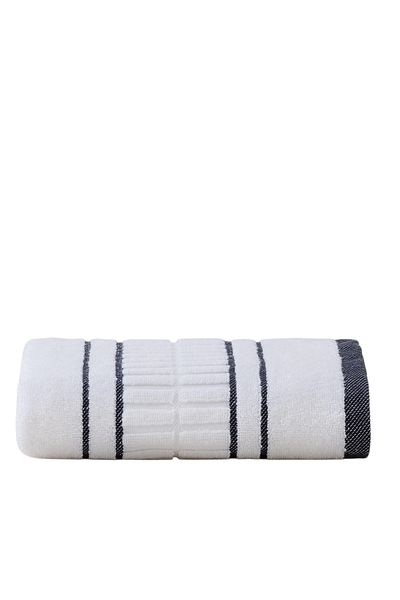 Madame Coco Martin Face Towel - White/Navy Blue 40 X 90 cm