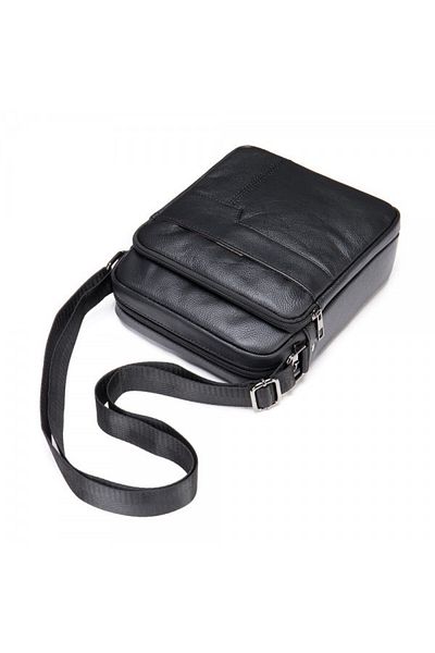PFY Geanta Barbati, Luis Gt1320, Piele Naturala, Model Negru