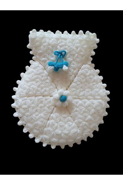 afezba 2-Piece Dowry Bundle Gift Flower Pattern Soft Textured Washcloth