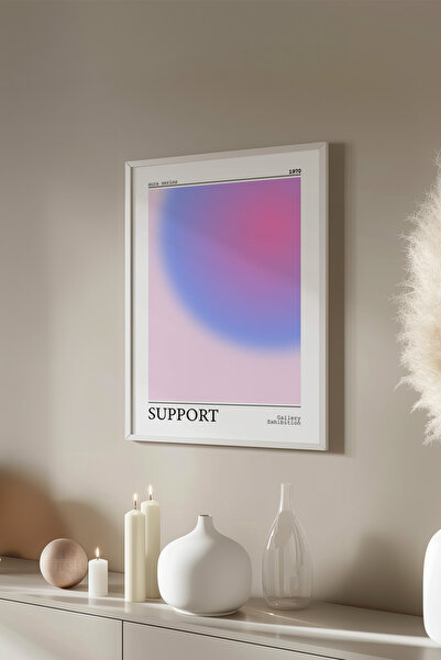 Basquiart Poster cu ramă albă din seria Aura, numărul tabloului: 65