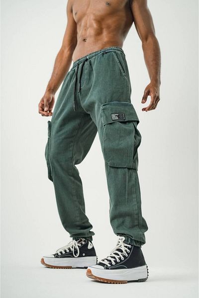 DENİKK TREND SPECIAL DESIGN ΤΑΝΙΜΟ ΠΑΝΤΕΛΟΝΙ JOGGER ΤΑΝΙΜΟ ΜΕ ΤΣΕΠΕΣ ΚΑΡΓΟ- 🔥 Παντελόνι Jogger Cargo Pocket