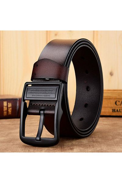 delis Men's Belt C-65, Genuine Leather, Brown