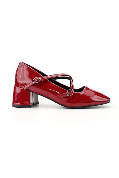 Tmall Women's Casual Shoes, With Thick Heels, Made Of Eco-leather, P1287, Burgundy