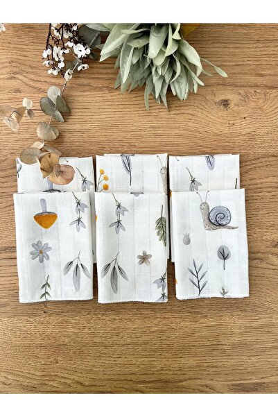 Müslin Ağız Mendili %100 Pamuk 30x30 Cm