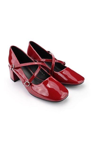 Tmall Women's Casual Shoes, With Thick Heels, Made Of Eco-leather, P1287, Burgundy