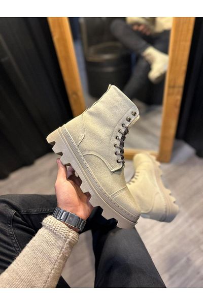 Knack High Sole Shoes B-023 Mink Suede