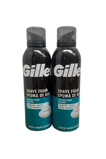 Gillette GİLLETTE TRAŞ KÖPÜĞÜ HASSAS CİLTLER İÇİN 200 ML X 2 ADET