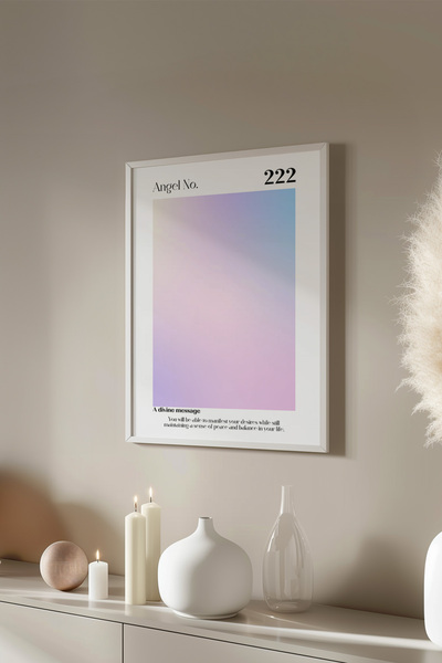 Basquiart Αφίσα της σειράς Aura με λευκό πλαίσιο, Αριθμός πίνακα: 68