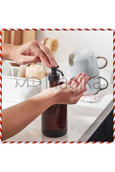 Magika Design Dispenser săpun lichid Valvardad Kahverengi Cam, 380 ml