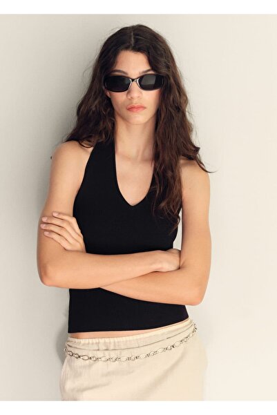 MANGO Woman Ribana Askılı Bluz