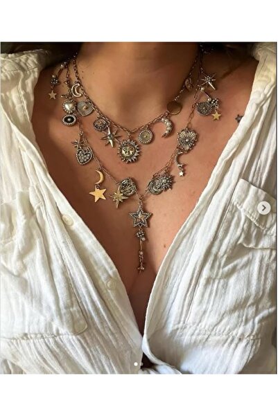 mos&more Çok Uçlu Charm Kolye