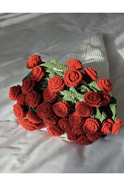 Alze Aksesuar بطانية باقة حمراء