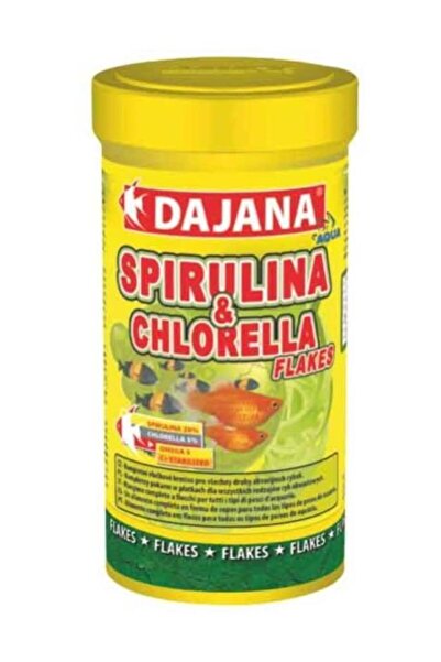 No Label Dajana Spirulina Garlic Bitkisel Sarımsaklı Balık Yemi 250ml 50gr