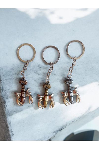 Brassis Metal Crab Keychain Gift Bag Accessory