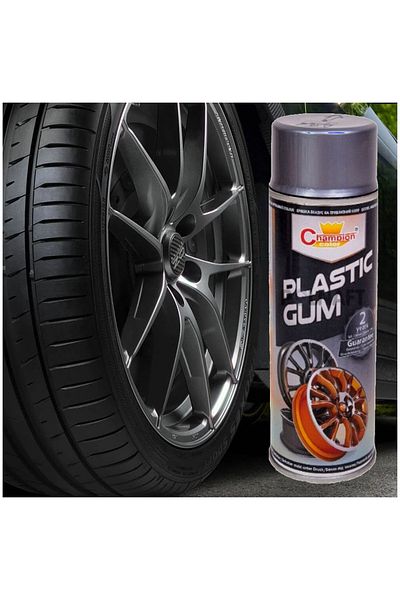 Avex Rubber Wheel Rim Paint Spray, Silver, 400ml, Champion Color