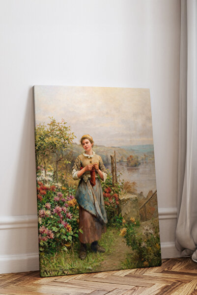 epiqart Örgü Ören Genç Kadın - Kanvas Tablo