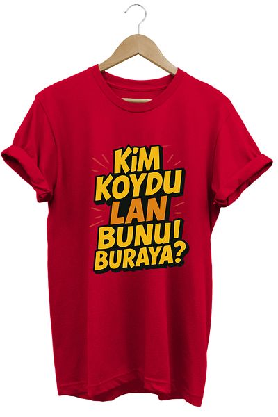 remonz Who Put This Τίτλος Unisex Regular Fit 100% βαμβακερό μπλουζάκι με μαλακή υφή με λαιμόκοψη
