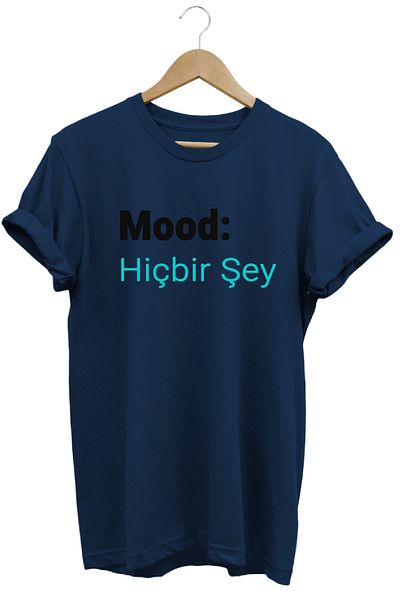 remonz Mood Nothing Τίτλος Unisex Regular Fit 100% βαμβακερό μπλουζάκι με μαλακή υφή με λαιμόκοψη