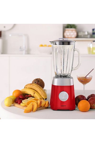 Karaca Stainless Steel Blades, Smoothie Blender with Ice Crushing Feature, 1.5 L Glass Jug